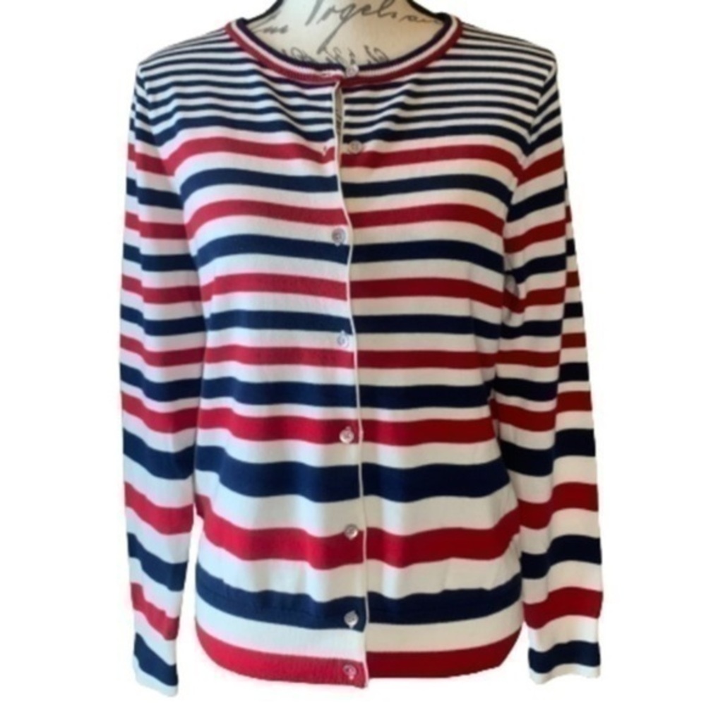 NWOT Lands’ End supima cotton cardigan sweater